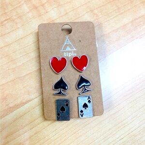Poker Earrings